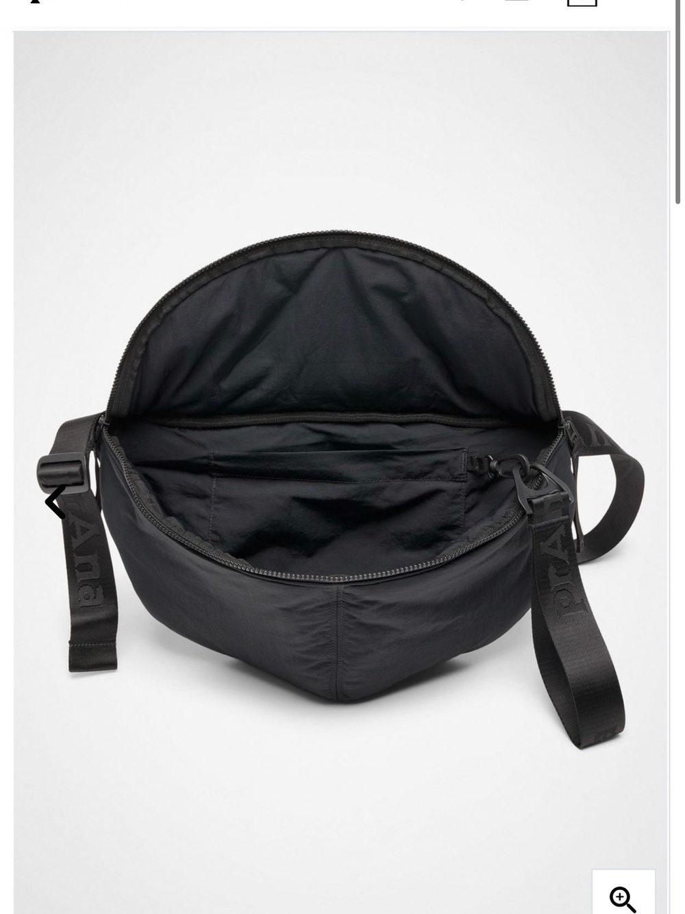 Prana Black Crossbody Sling Bag